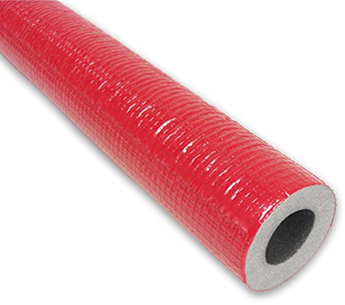 NMC 2m PE-Rohrisolierung mit Schutzhaut rot DN 32-35mm - Isolierstärke 25mm