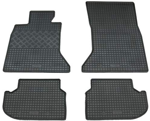 Gummi Fußmatten Set, 4teilig, Gummifußmatten Gummimatten Matten