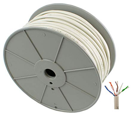 I-CHOOSE LIMITED CW1308 Cavo Prolunga Telefonico BT a 4 Coppie LSF - Bobina da 100 m - Bianco