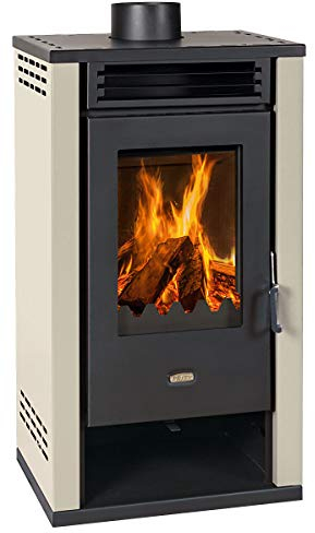 EEK A+ Prity K2 GT, poêle à feu permanent, crème, 8,1 kW