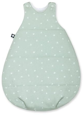 Julius Zöllner Schlafsack Neo, warme Füllung 2,5 TOG, waschbar bei 60°C, Made in Germany, OEKO TEX Standard 100, Stary, Gr. 56/62