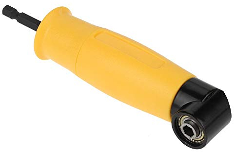 Winkelaufsatz Winkelschrauber Aufsatz, 90° Winkelschrauber Vorsatz Adapter Rechtwinkliger Winkelverlängerung Stecknussadapter Magnétique Kraftschraubendreher-Bohrer, 1/4 Bohrer Sechskantschaft