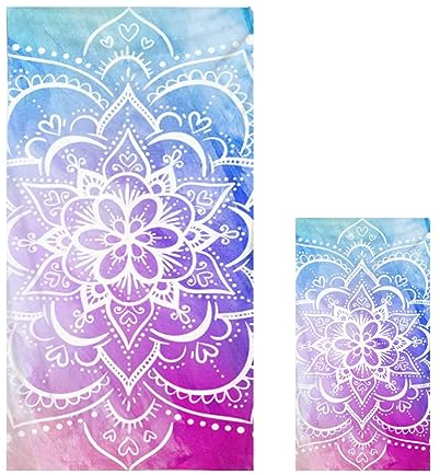 Lucien Strandhandtuch, Strandtuch XXL, Mikrofaser Strandtuch, Schnell Trocknendes Sandfest Handtuch für Sport Travel Yoga Camping Beach Gym (Lebhaftes Bunt)