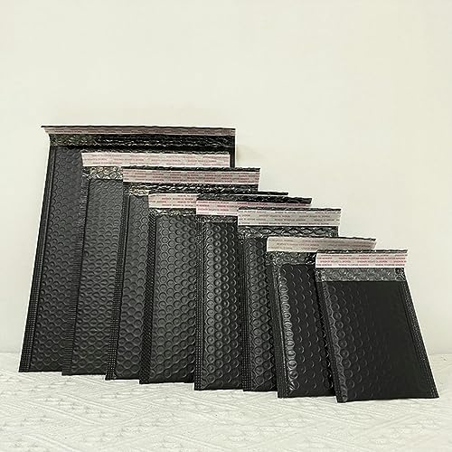 5/10/25 Stück Blasenpuffer Anti-Fall-Schutz Wasserdichte Verpackungsbeutel Kurierpaket Umschlag Mailer-Schwarz-25 Stück-15 x 20 cm