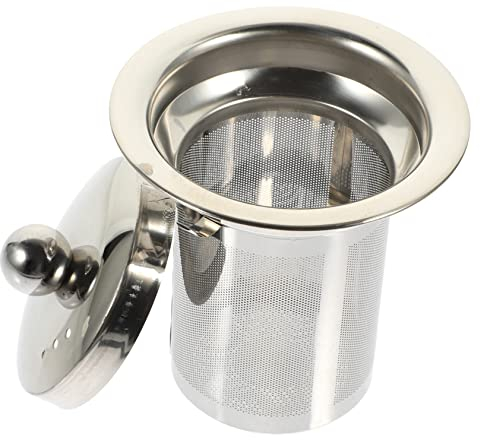 NAMOARLY Namoarly Filtre À Thé Inoxydable Avec Couvercle Infuseur À Thé Pour Maison Accessoire De ThéIèRe Facile À Nettoyer