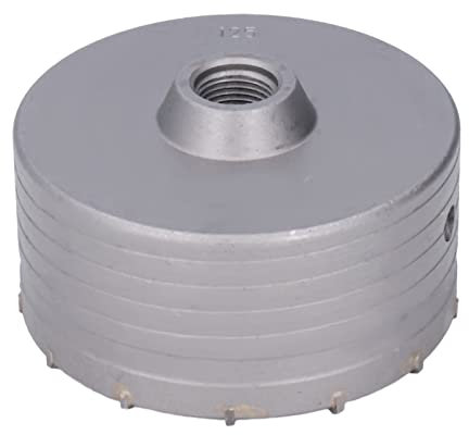 Scie Cloche à Béton 125 Mm, Marteau électrique Scie Cloche Murale 125 Mm Ouvre-trou En Carbure De Haute Dureté Pour Béton Pour Maçonnerie Mur De Ciment Brique Sables Pierre Sable-roche Auto-nivelant