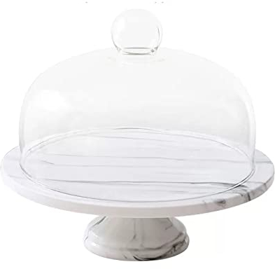 Soporte para tartas, bandeja para tartas, bandeja alta para exhibición de pan, bandeja de degustación con tapa, cubierta de cristal, soporte para tartas, banquetes, tartas, postres, soporte para tart