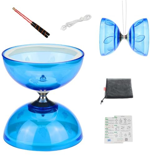 Diabolo Trick Diabolo, Jonglier-Set, geeignet für Anfänger, professionelles chinesisches Spielzeug-Set mit 3fach-Kugellager, chinesisches Lernspielzeug für Erwachsene