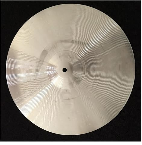 KERREY Schlaginstrument Zubehör Handgefertigtes Silbernes Schlagzeug-Set, Übungsbecken, 14 Zoll, 35 cm, Crash-Becken Für Schlagzeuger Trommelbecken