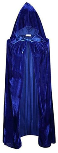 HzDazrl Capa larga de terciopelo unisex con capucha para adultos, renacentista, medieval, para fiesta de Halloween, para mujeres y hombres