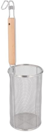 Colador de Pasta, Bola de Masa de Acero Inoxidable, Cesta de Pasta de Malla Fina con Asa, Colador de Pasta de Cocina, Espumadera para Hervir Alimentos, Bola de Masa de Espagueti