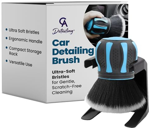 CA Detailing Car Detailing Brushes Interior & Exterior - Premium Car Interior Cleaning Brush Set, Automotive Car Interior Dust Sweeping Soft Brush for Dashboard Air Vent