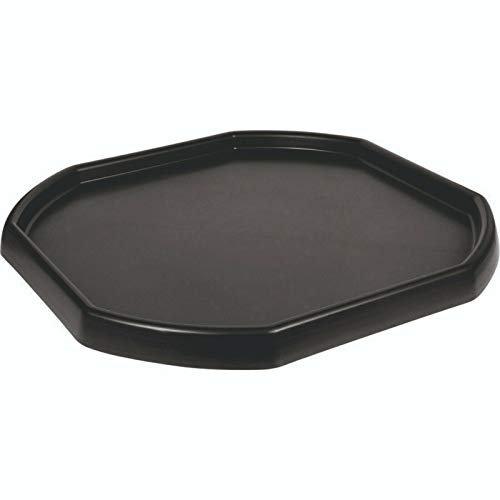 Eason Bros - Small Mixing Tray 70cm x 70cm Octagonal Sand Pool Pit Tray Concrete and Mortar Mixing Tray Colour Messy Activities Plastic Tuff Spot Board Water Sand Activities DIY Project (Black)