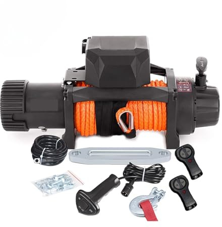 récupération sans fil 12v 13500Lb/6125Kg du treuil 4x4 électrique avec la corde synthétique