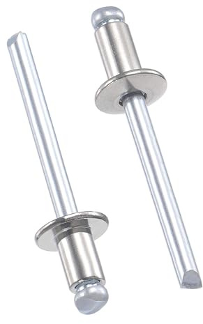 TOP-VIGOR 304 Stainless Steel Blind Rivets 5mm x 8mm, Pop Rivets for Metal, Steel Rivets with Pull Mandrel, Blind Rivets Set for Use with Rivet Gun, 50 Pack