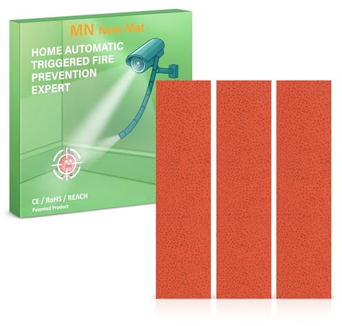 Fire Prevention Stickers 3-Pack, Cuttable Fire Suppression Sheets for Electrical Panels, Outlets&Appliances, MNNEWMAT Automatic Fire Prevention Pads,Easy Install Self-Adhesive Flame Suppressant Sheets