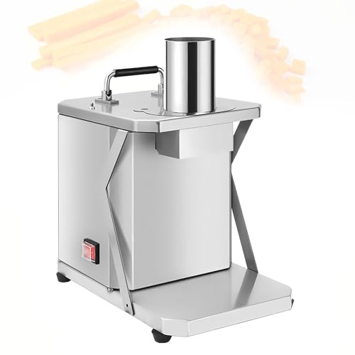 WCXTY Cortadora de Verduras Industrial,100W Heavy Duty-Máquina de Dados-Cortador de Verduras Eléctrico para Bistró Preparación Rápida Cubos 6mm/8mm/10mm/12mm/15mm INOX