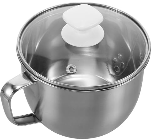 GALPADA Séparateur de Graisse Cuisine Saine en Acier Inoxydable 1000ml avec Filtre en Verre et Plastique et Séparation Soupe