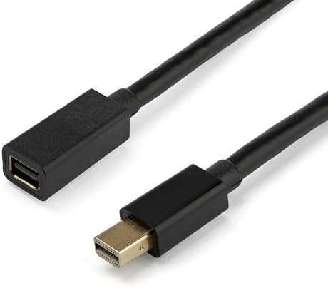 StarTech.com 3ft (1m) Mini DisplayPort Extension Cable - 4K x 2K Video - Mini DisplayPort Male to Female Extension Cord - mDP 1.2 Extender Cable (MDPEXT3)