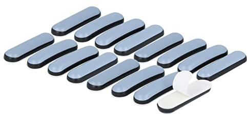 GLEITGUT 16 x Teflongleiter selbstklebend rechteckig 38 x 10 mm PTFE Möbelgleiter