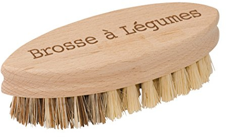 Redecker 302606 Vegetable Brush with French Print Brosse à Légumes
