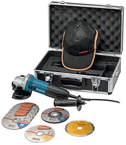 Makita GA5030RSP2 Esmeriladora angular 125mm 720W + 7 discos + maletin de aluminio