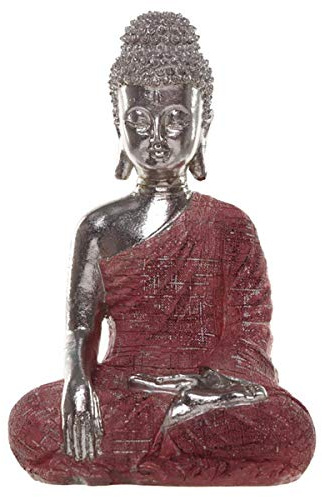 Puckator Buddha-Figur aus Kunstharz, Mehrfarbig, 21 x 14 x 10 cm