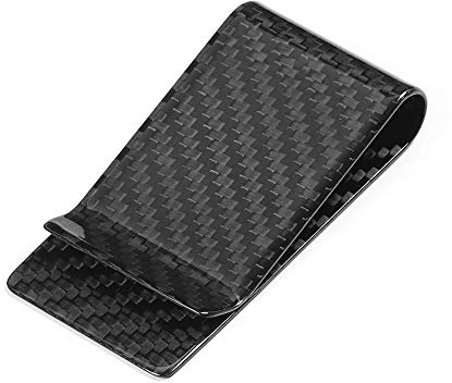 Akozon Money Clip, Universal Car Kreditkortshållare i kolfiber med pengaklämma
