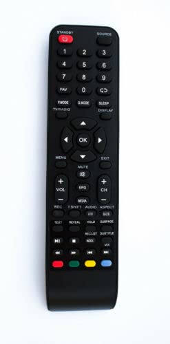Telecomando di Ricambio per TV Graetz GR24E7000, GR32E7000, GR32E7000SA e Telesystem LED TV TS24LS08, TS32LS08, TS39LS08 T2S2HEVC