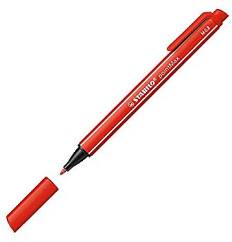 Stabilo Filzstifte, mittlere Spitze, 0,8 mm, Rot, 10 Stück
