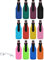 Paquete de 12 fundas enfriadoras para botellas de cerveza que mantienen la bebida fría, con cremallera, extra gruesas, de neopreno, aisladas, con abrebotellas (paquete de 12, multicolor)