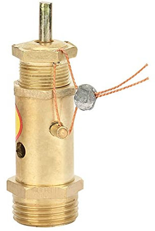 Air Compressor Valve, G1/2 Air Compressor Safety Release Pressure Valve Brass for Boiler Steam Generator(10KG)