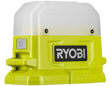 RYOBI 18 V ONE+ Akku-LED-Leuchte RLC18-0 (kompakt, Lichtstärke 3-fach verstellbar 40/200/500, ohne Akku und Ladegerät), Grün