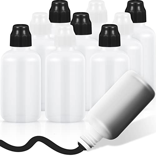 Tessco Rotulador vacío de 2 onzas para fregona de graffiti, botella rellenable, botella exprimible, punta de esponja blanca y negra para tablero de plástico de madera (juego de 12)