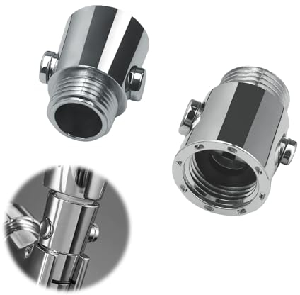 DEANKEJI 2 Stück Absperrventil, G1/2 Wasserstopper Dusche, Duschkopf Absperrventil, Geeignet für Handbrausen, Duschköpfe, Brauseschläuche