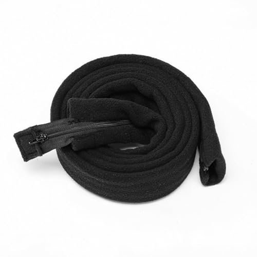 2 m CPAP-Schlauchabdeckung aus Schwarzem Textil, Universelle Wärmeisolationshülle, Anti-Kondensations-Ventilatorrohr-Isolierhülle, Heizmanschette, 6.5 ft