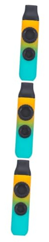 ifundom 3sätze Gradienfarben Kazoo Professionelles Musikinstrument Mit Einfachem Spielprinzip Für Erwachsene Als Begleiter Für Gitarre Ukulele Und Mehr