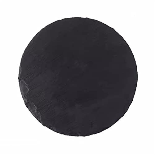 GRFIT Dinner Plate Black Stone Plate Dining Plate Rock Plate Sushi Stone Plate Dinner Plate Western Food Steak Plate Rock Plate Dessert Plate Cake Plate Plate(Color:C,Size:002)