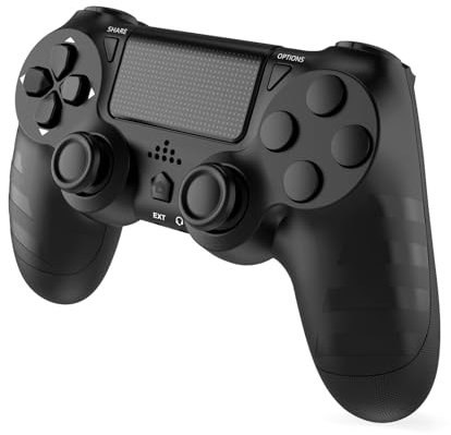DYONDER Controller Wireless per PS4/Pro/Slim e PC, Gamepad con Batteria da 1000mAh, Doppia Vibrazione, Sensore di Movimento a 6 Assi, Jack Audio, Compatibile con la Console PS4