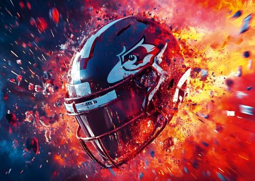 Puzzle 1000 Teile American Football - US-Sport Symbol Farb-Effekte | Dynamisches Football-Motiv voller Energie und Bewegungskraft - Puzzle-Qualität made in Germany - Ulmer Puzzleschmiede