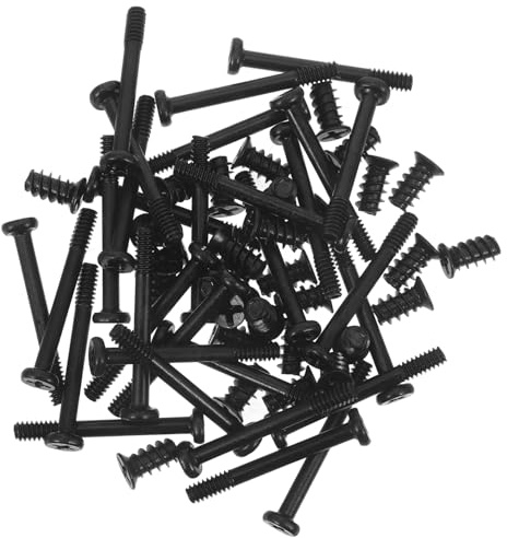 Lurrose 60 Piezas Tornillos para Ventilador de Caja Largos y Cortos Autorroscantes Plana Tornillos para Pc Set de Resistentes y Duraderos