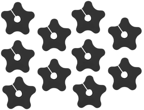 Passacavo per Parete,10 Pezzi Kit Passacavo in Silicone per TV da Parete - Soluzione a Forma di Stella per Organizzazione Cavi per Appartamento Ufficio Casa Centro Intrattenimento Console Media