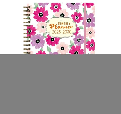 Legacy Time Organizer – Agenda mensile per pianificazione | layout 5 anni con rilegatura a, di calendario 2026-2030 per scrivania da ufficio, monitoraggio degli obiettivi e routine