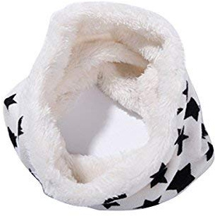 Butterme Kinder Winterschal Loopschal Jungen Mädchen Schal Warmer Fleece-Schlauchschal Rundschal Sterne