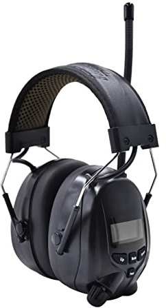 Cuffie antirumore Protezione dell'udito for le orecchie da tiro elettronico Fm/am Peso leggero protettore dei difensori delle orecchie radio e protezione massima dell'udito Cuffie antirumore di sicure
