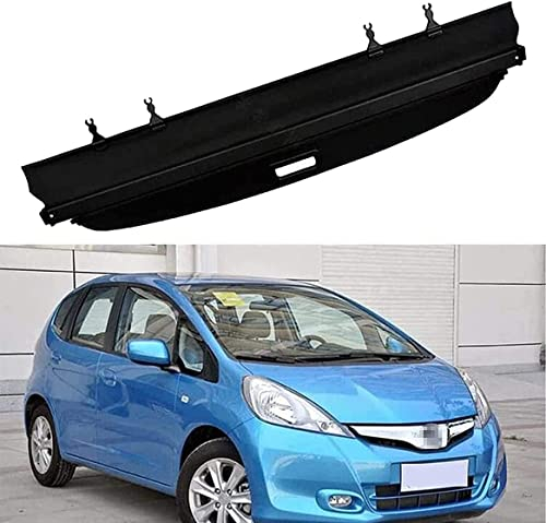 MAGII Auto Laderaumabdeckung Kofferraumabdeckung Rollo für Honda Jazz FIT 2008-2013, Auto Einziehbare Hintere Kofferraum-Hutablage Sichtschutzschild, Cargo Cover Ablagen
