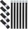 LEAZZLE 10 Pezzi 25mm x 50cm Cinghie di Fissaggio, Cinghia a Cricchetto, Portata 250 KG, Cinghia Fissaggio, Fasce a Cricchetto, per Moto, Portabici, Bici, Camion, Bagaglio, Rimorchi (Nero)