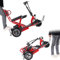 FANGZHL 3-Rad-Mobilitätsroller,Elektromobil Seniorenmobil,Rollstuhl Faltbar Leicht,Motorisierte Roller Für Ältere Menschen,Lithiumbatterie 48V20ah,150 Kg Beladen red