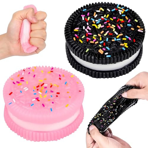 Squishy Squishy Anti-stress-leksak, kex, fufusquishy, Taba Squishy, ultramjuka kakor, dekompressionsleksaker, klämleksak för stressreducering, fidgetleksaker för barn och