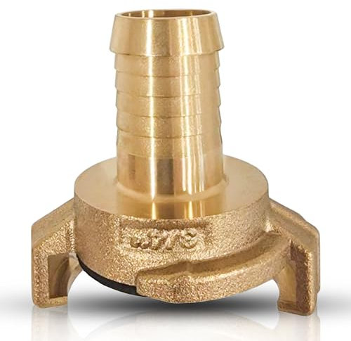 PipeSan Raccordo Rapido in Ottone Sistema Geka 3/4 – Connettore Filettato o per Tubo da Giardino, Compatibile Gardena, Idoneo Acqua Potabile, Antiperdita, Alta Resistenza
